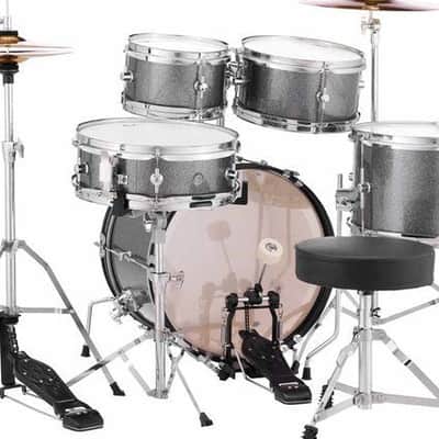 Pearl RSJ465CC31 RoadShow JUNIOR Series 5-Piece Kit W/ Hardware & Cymbals-#31 Jet Black image 5