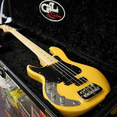 G&L USA Custom Shop Matador Butterscotch Blonde Left Handed 4-String Bass w/ Black Tolex Case (2025) image 12