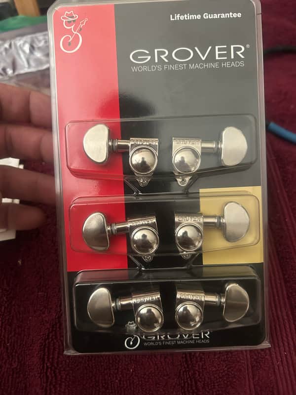 Grover Rotomatics 102 Series Standard Tuning Machines Chrome 2020s - Chrome image 1