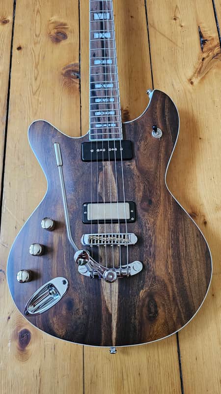 Custom Handmade premium quality guitar exotic wood with D'Urbano Magnetics old black pickup set