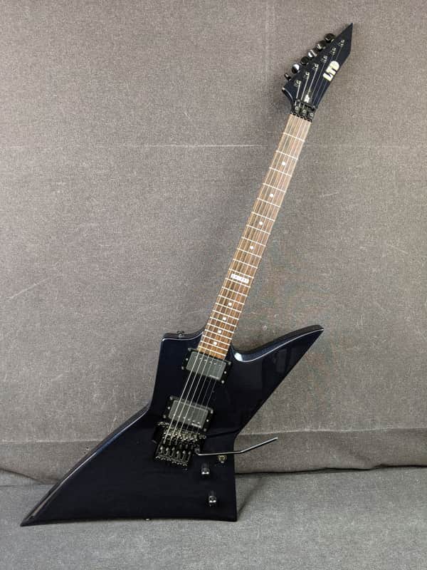LTD EX-350 Blue Electric Guitar w/ EMG HZ Pickups & Hardshell | Reverb