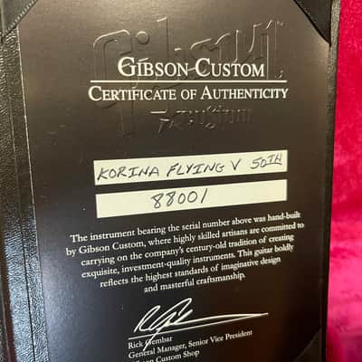 2008 #1 of 100 Gibson 50th Anniversary 1958 Korina Flying V First Ever Made In Custom Shop One of Historic Makeover Kim LaFleur’s Favorite Creations! image 8