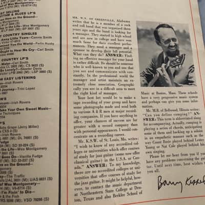 1968 Gibson Gazette Volume 8 No 2. Les Paul Reintroduction of Standard and Custom Rare Vintage image 9