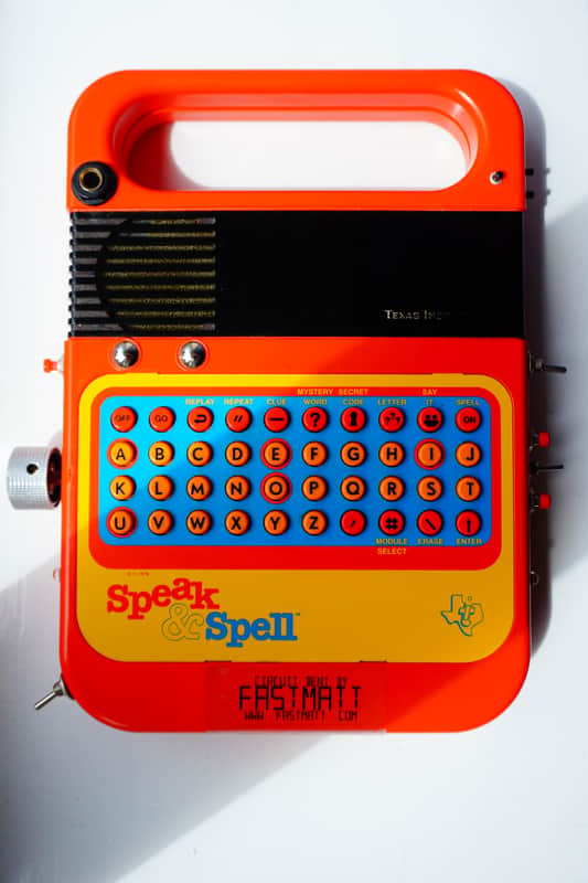 Fast Matt Circuit Bent Speak and Spell (rare round button edition) N/a N/a image 1