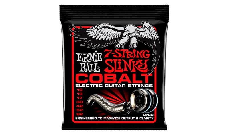 Skinny Top Heavy Bottom Slinky Cobalt 7-String Electric Guitar 10-62 Gauge String Set FeCo Alloy-Wnd image 1