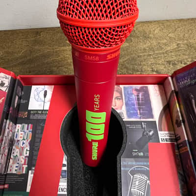 Shure SM58 100th Anniversary ultra limited edition 2025 - Custom RED image 3