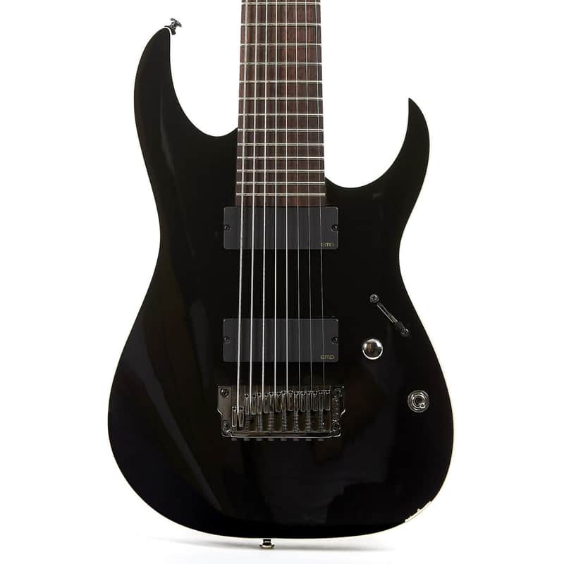 ギター Ibanez RGIR28FE BLACK w/HIP SHOT IBBY HM 8 String Ibby HM Guitar Bridge
