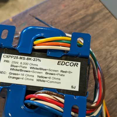 Edcor CXPP25-8K/23% 25W push-pull tube output transformer Blue image 2