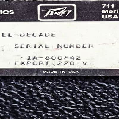 Peavey Decade 1981 - Black image 12