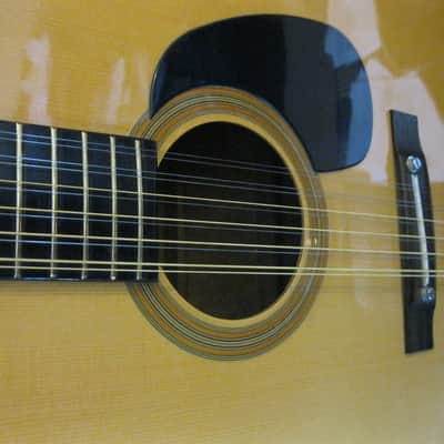 Kay KD28-12 Vintage Mid-1970s Korean-made Rare Tailpiece-style Blues 12-string Dreadnought Guitar. image 10