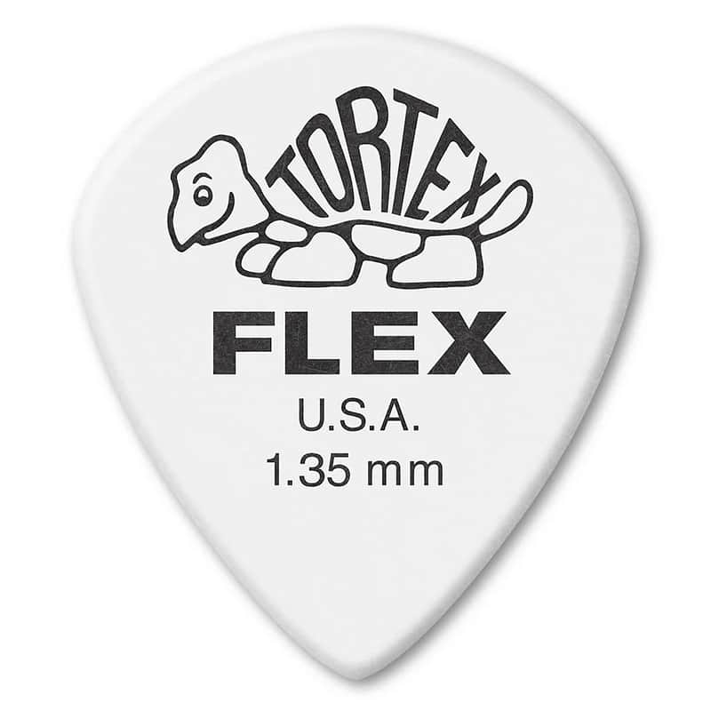Dunlop 466P135 Tortex Flex Jazz III XL 1.35mm Guitar Picks (12-Pack) image 1
