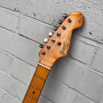 ULTRA RARE 1978 Greco ORDER MADE (Racing Stripe + Blue Metallic Sparkle) SE-600 Super Sounds S-Style ... CUSTOM SHOP Maxon "EXCEL" (1962-1964 Pre-CBS REPLICA Single Coil CLONE pickups) + GIGBAG image 2