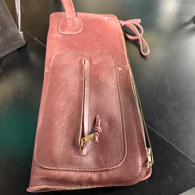 Vintage Reunion Blues Red Leather Stick Bag (Rm4) image 2