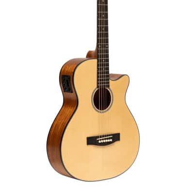 J.N GUITARS Acoustic Cigar Box Guitar With 4 Strings Resonator Spruce Top Cask Series Bild 6