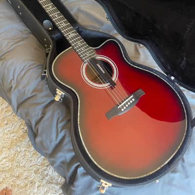 PRS SE A50E Angelus with Fishman GT1 Pickup 2018 - 2021 - Fire Red Burst image 1