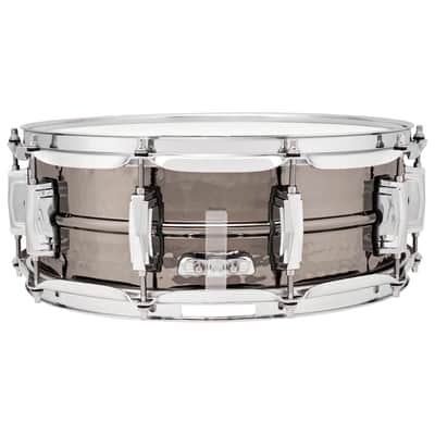 Ludwig LB416K Black Beauty Snare Drum 14x5 Hammered image 3