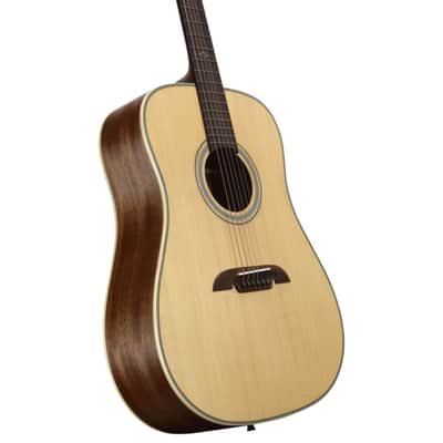 Alvarez AD60 Herringbone Dreadnaught Acoustic Guitar - Natural image 4
