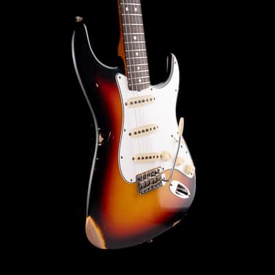Fender Custom Shop 1964 Stratocaster Relic Faded Aged 3-Tone Sunburst image 6