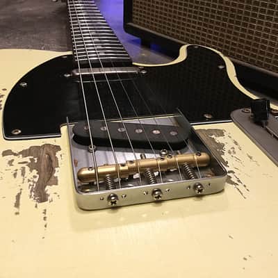 USA Relic Tele Style Electric Guitar Road Worn Cream Nitro by Nate's Relic Guitars image 2