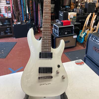 Schecter Demon-7 electric guitar White image 1