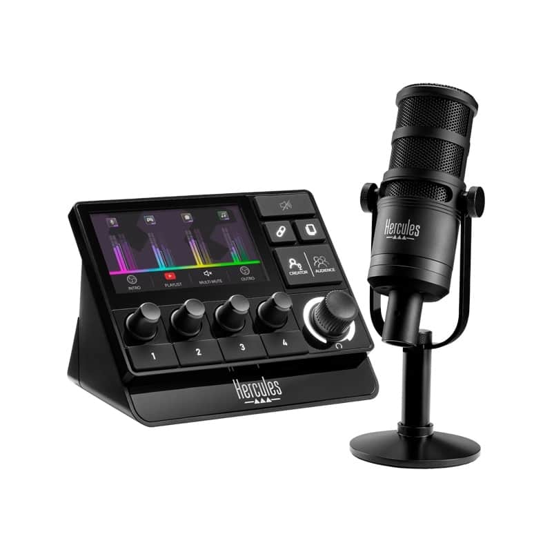 Hercules Stream Essentials Kit XLR Audio Kit For Gaming and Streaming image 1