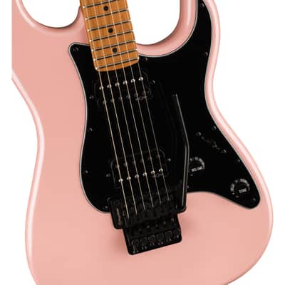 Squier 037-0240-533 Contemporary Strat w/ Trem, HH, Roated MN, Shell Pink Pearl image 4