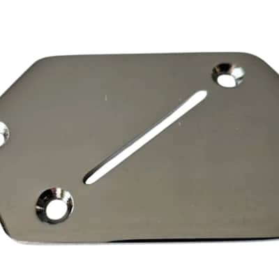 Guitar Jaguar Style Chrome Angeled Switch Control Plate image 2