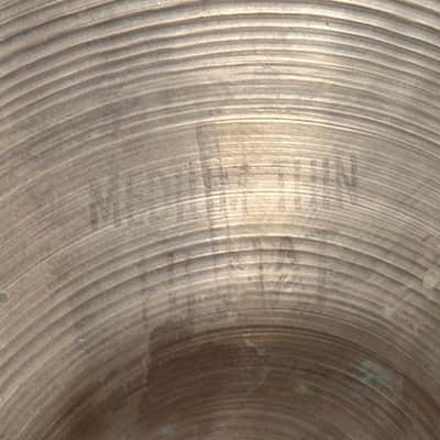 14" Zildjian A 1940s-1950s Trans Stamp THIN Hi-Hat Cymbal Pair 610g/642g *Video Demo* image 14