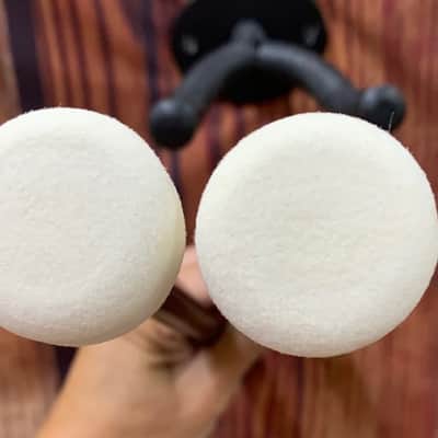 KMC Model TM-3-U Timpani Mallets - Pair - Black Steel, Rubber Grips ,felt tip image 3