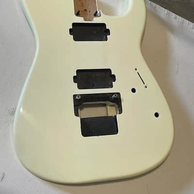 2017 Charvel Mexico San Dimas Pro Mod 2H White/Cream Guitar Body Floyd Ready image 3