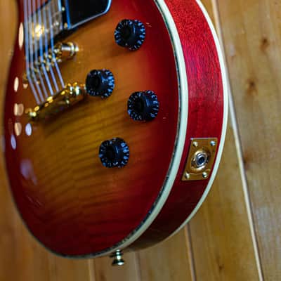 AIO Wolf WLP 750T Electric Guitar - Cherry Burst w/Gator GWE-LPS-BLK Case image 9