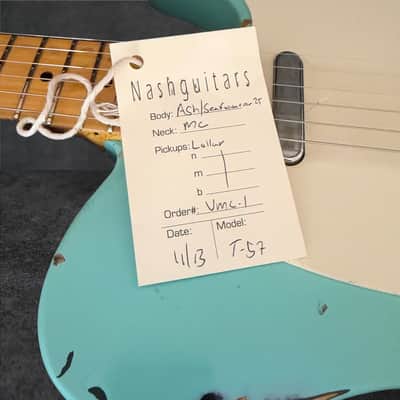 Nash T-57 – Seafoam Green over 2-Tone Sunburst, Heavy Aging image 19