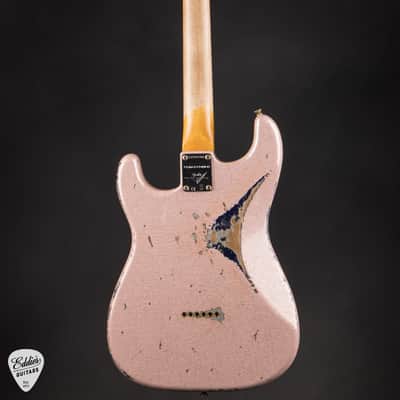 Fender Custom Shop Limited Edition Hotshot Stratocaster Heavy Relic - Aged Shell Pink Sparkle over Aged Purple Sparkle/Fender Custom Shop Event Instrument image 5