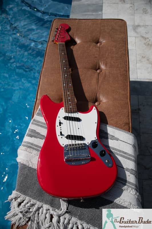 2008 Fender MG69/MH - '69 Mustang Reissue - Red w Matching Headstock - Pro Set Up w Perfect Frets/Action/Intonation! image 1
