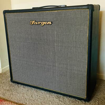 Fargen Custom 1x12 Guitar Speaker Cabinet (Townhouse / Retro Classic) - Black Tolex / Gold Piping - Loaded with Weber 12F150 image 2
