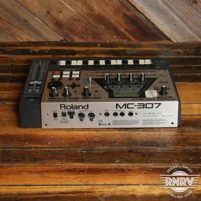Roland MC-307 Groovebox 2000s - Silver and Black image 2