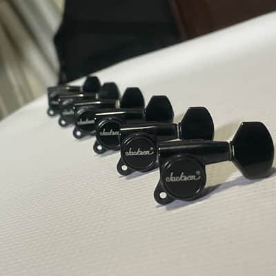 1990's Japan Jackson Professional Model Series R Logo Tuners Tuning Pegs 6 In Line image 2