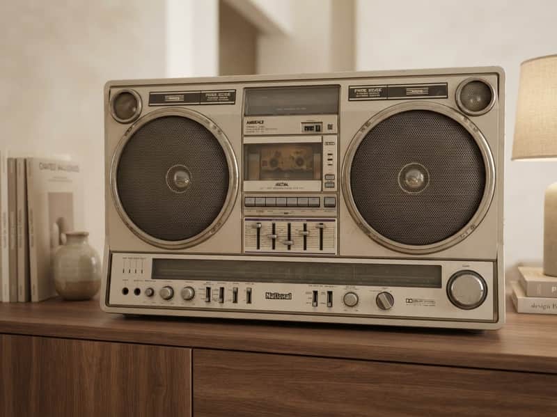 National RX-5350 Rare Vintage Cassette Boombox Getto blaster Warranty Serviced image 1