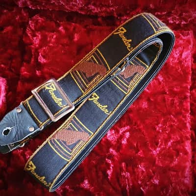 Vintage 1969 Fender Monogram Guitar Strap image 1