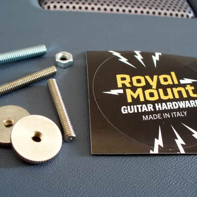 Orville by Gibson soft brass 50 thumbwheels and posts adapters for ABR-1 bridge Les Paul Royal Mount 2026 - Nickel image 2