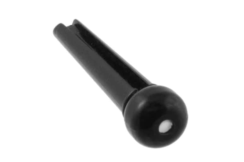 Allparts Bridge Pins with Dot-Black / Pack of 6 image 1