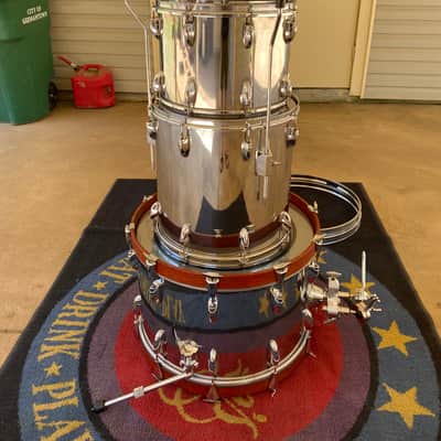 Yamaha Vintage 9000DA 4pc Chrome Over Wood Drum Set image 15