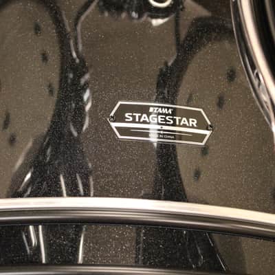 Tama Stagestar ST52H5C 5 Piece Drums Set w/Hardware & Cymbals Black Night Sparkle image 2
