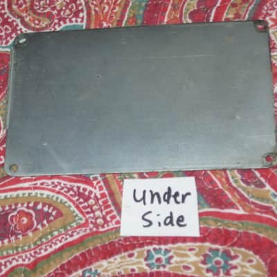 used vintage DOD Bottom Plate for Performer Series pedals (NOTE: screw holes are on are on 4  corners areas) +feet, NO: pedal/other parts - early 1980s Metal Plate has Metallic Silver Finish on both sides, NO rubber padding, NO black print on silver label image 16