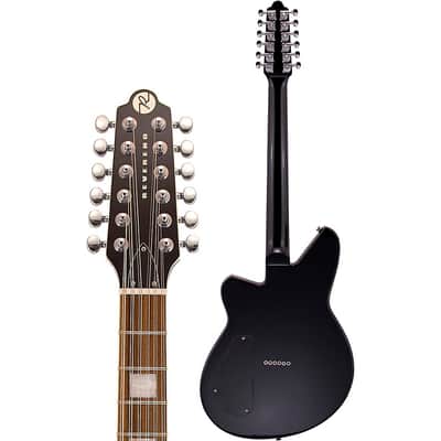 Reverend Airwave 12 String Electric Guitar Regular Midnight Black image 4