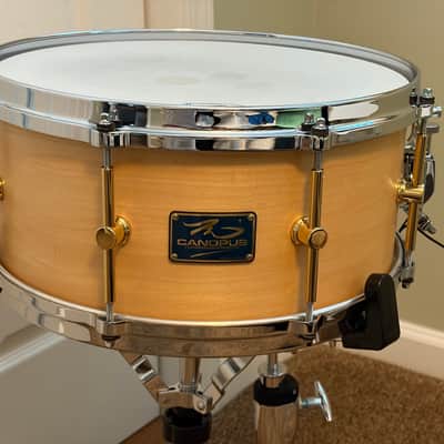 Canopus Snare Drum 14x6.5 Natural Oil w/Cast Hoops image 4