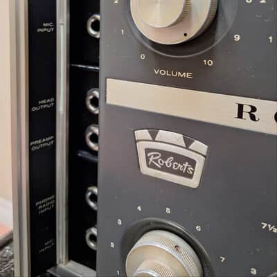Roberts  770 1/4 track reel to reel with TUBE electronics image 2