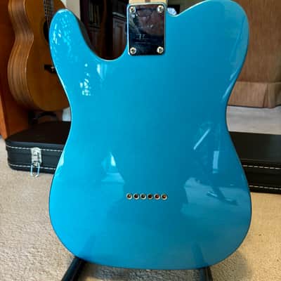 Fender Telecaster, 2016, Lake Placid Blue w/ Black Pickguard. w/HSC. Upgraded by 920D Custom image 3