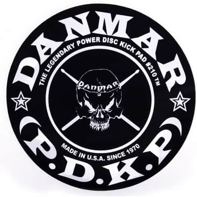 Danmar Bass Drum Single Impact Pad w/Skull Graphic
