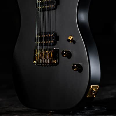 Schecter USA CUSTOM SHOP PT-7 Black Satin 7-String Electric Guitar w/ Black Tolex Case NOS image 6